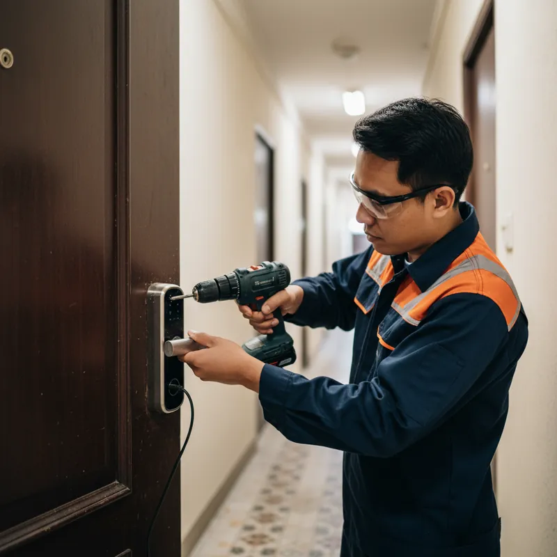 Digital Lock by Handyman AZ SG in a Singapore home