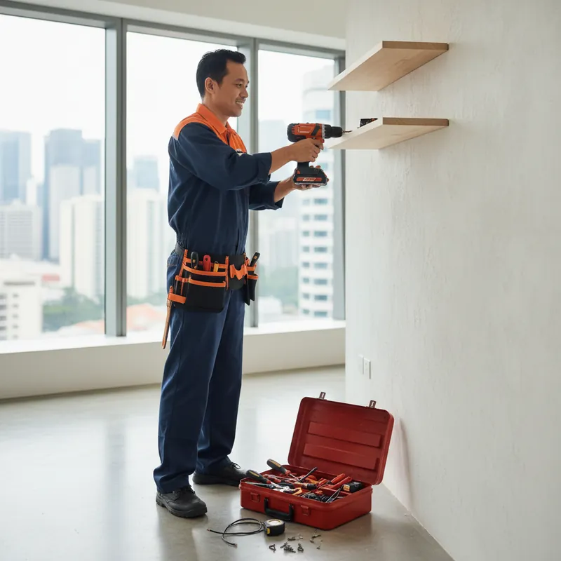 Carpentry by Handyman AZ SG in a Singapore home